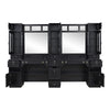 Combined Multi Barber Stations with LED Barber Mirrors - Britainnica Barber Units DIR Store