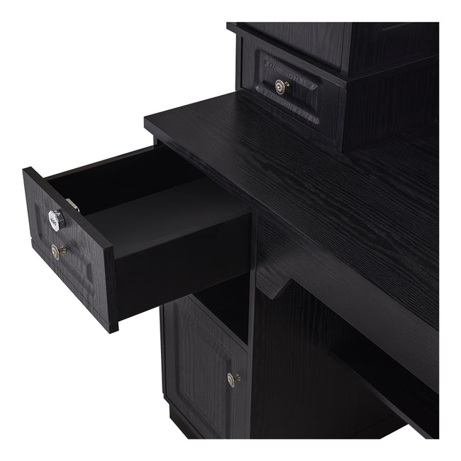 Combined Multi Barber Stations with LED Barber Mirrors - Britainnica Barber Units DIR Store