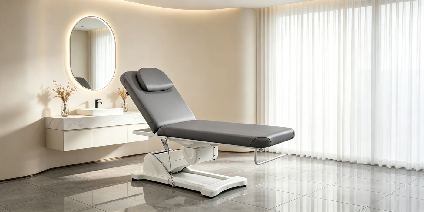 سرير العلاج بالتدليك والتدليك من Clinic Tattoo - سرير تجميل الوجه Serenity- detail - DIR Store