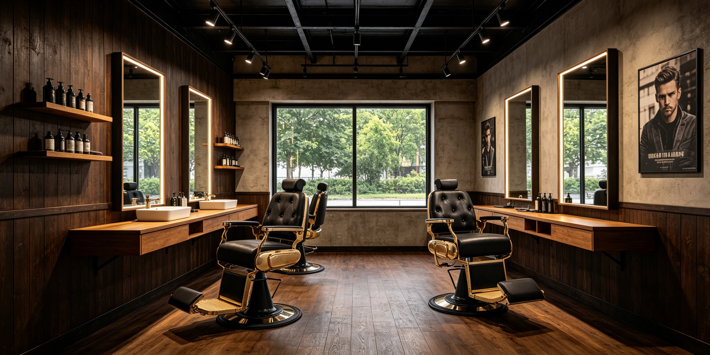 Gold Barber Chair - Gold Edition Cavalier- detail - DIR Store