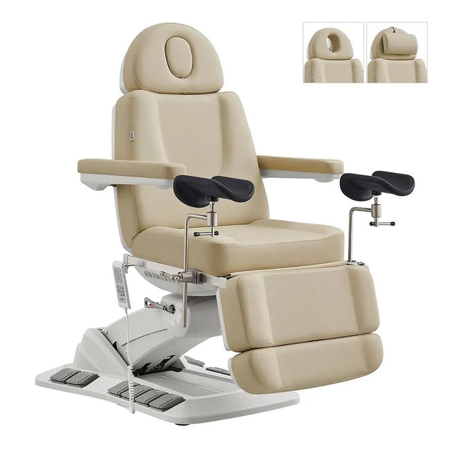 Gynecology Bed with Leg Stirrups Support - Geneva Examination Chair with 4 Motors - DIR Store