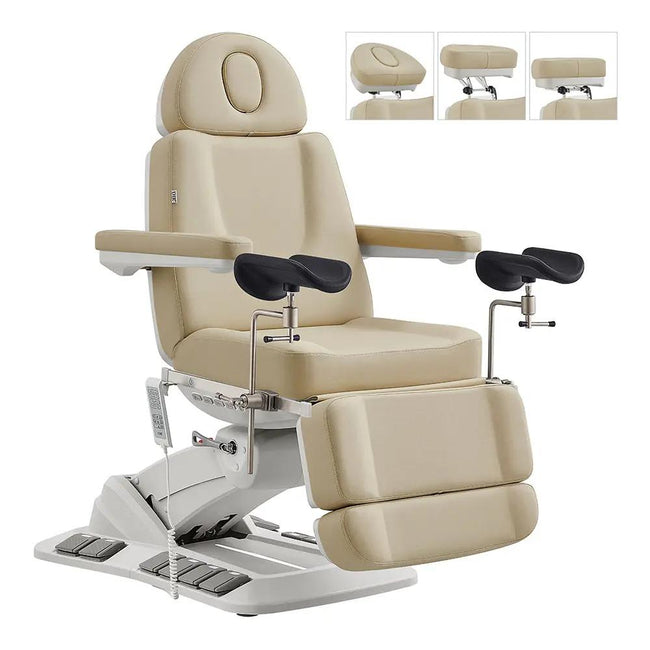Gynecology Bed with Leg Stirrups Support - Geneva Examination Chair with 4 Motors - DIR Store