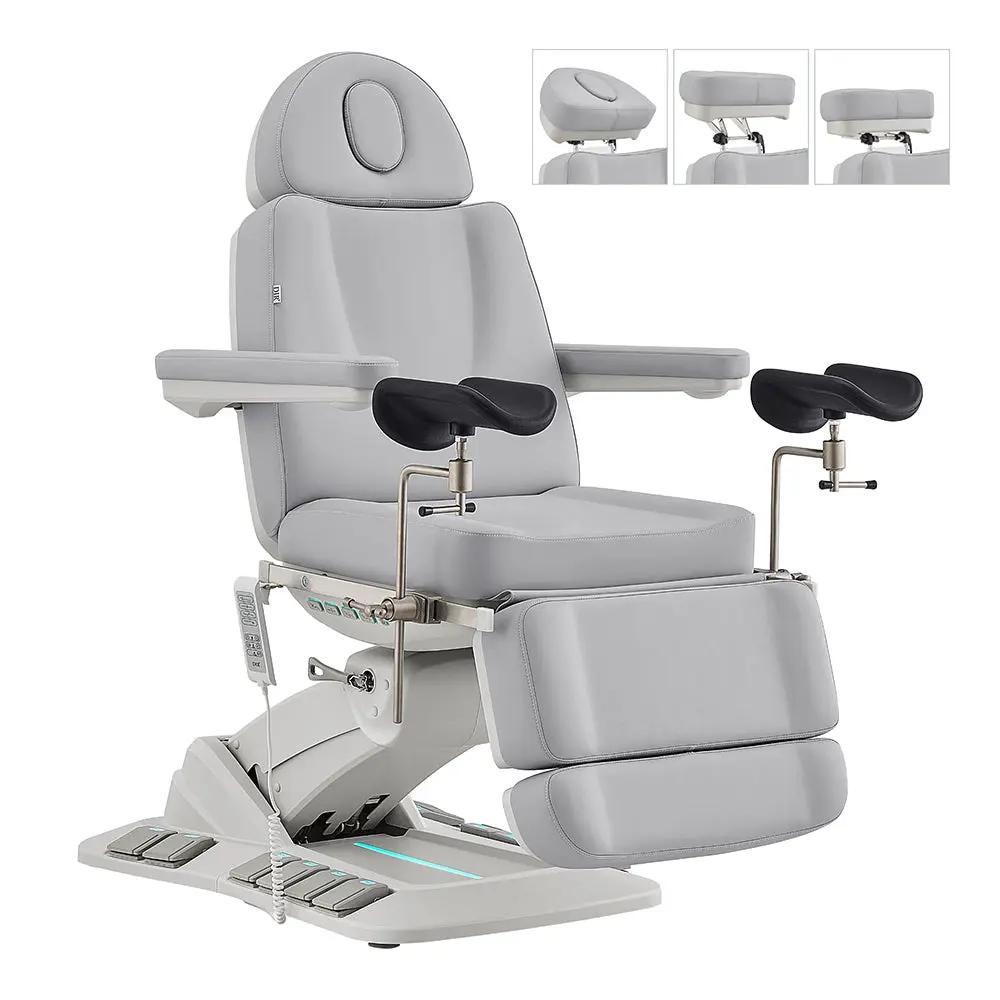 Gynecology Bed with Leg Stirrups Support - Geneva Examination Chair with 4 Motors - DIR Store