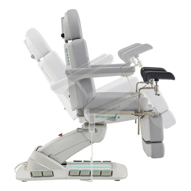 Gynecology Bed with Leg Stirrups Support - Geneva Examination Chair with 4 Motors - DIR Store