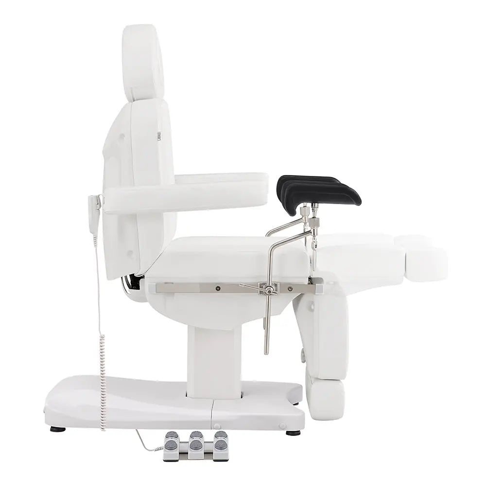 Gynecology Bed Chair with Leg Stirrups Support - Ink OB 3-Motors Examination Chair with Stirrups - DIR Store