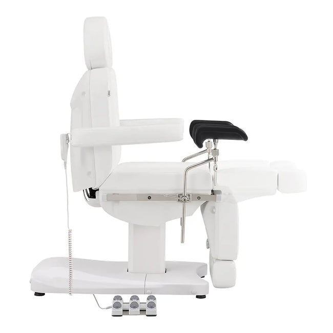 Gynecology Bed Chair with Leg Stirrups Support - Ink OB 3-Motors Examination Chair with Stirrups - DIR Store
