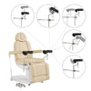 Gynecology Bed Chair with Leg Stirrups Support - Ink OB 3-Motors Examination Chair with Stirrups - DIR Store