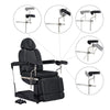 Gynecology Bed Chair with Leg Stirrups Support - Ink OB 3-Motors Examination Chair with Stirrups - DIR Store