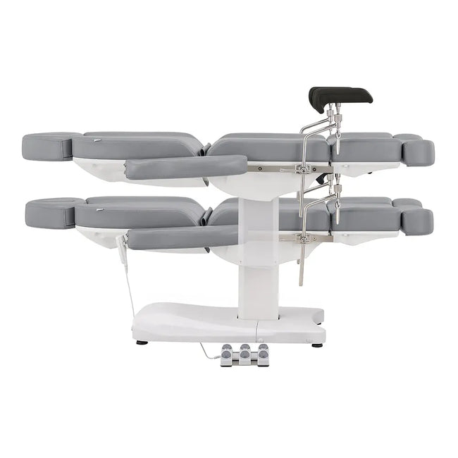 Gynecology Bed Chair with Leg Stirrups Support - Ink OB 3-Motors Examination Chair with Stirrups - DIR Store