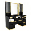 Barber Station with LED Barber Mirror - Istanbul Barber Unit with front wash basin and fittings DIR Store