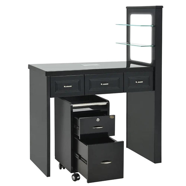 Manicure Table Quartz with Dust Extractor and LED Lighting - DIR Store