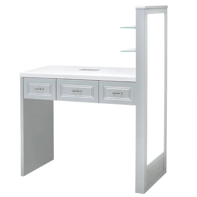 Manicure Table Quartz with Dust Extractor and LED Lighting - DIR Store