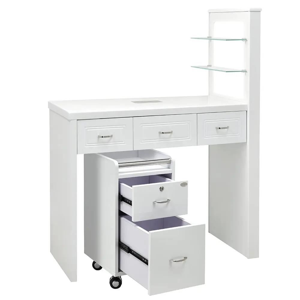 Manicure Table Quartz with Dust Extractor and LED Lighting - DIR Store