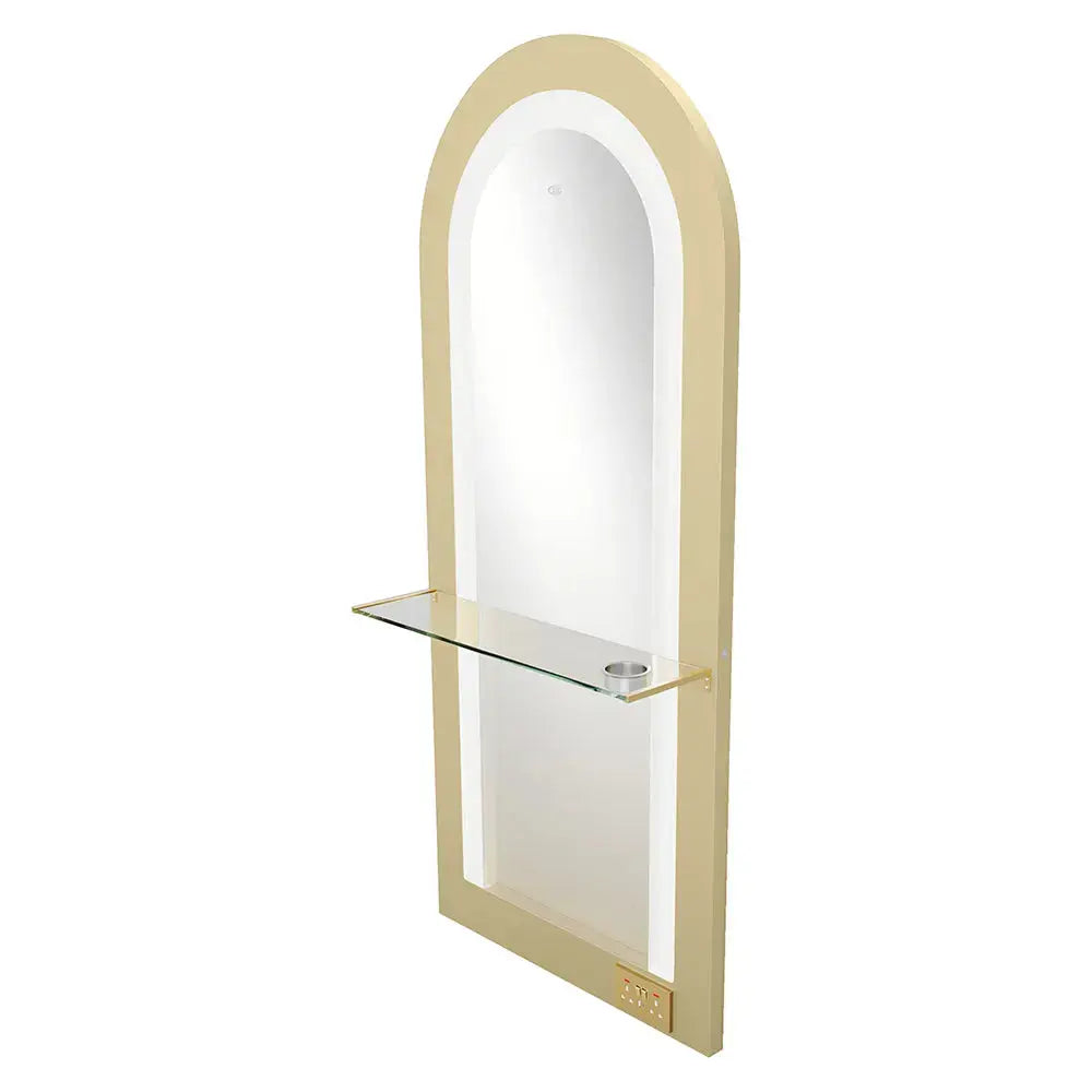 Milan Single Side LED Beauty Salon Station - A Perfect Blend of Style and Functionality - DIR Store