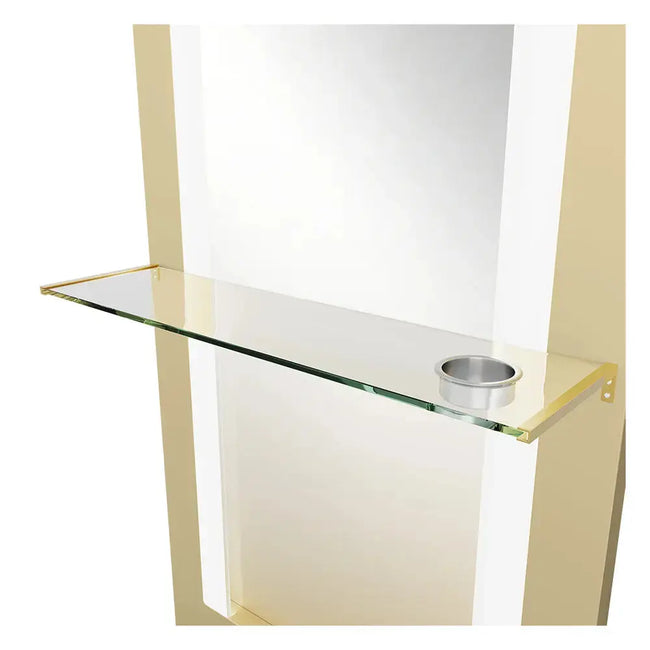 Milan Single Side LED Beauty Salon Station - A Perfect Blend of Style and Functionality - DIR Store