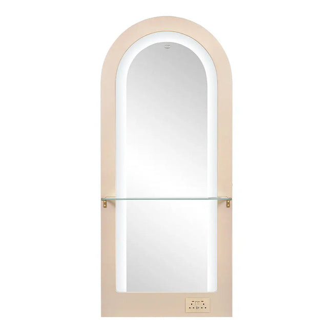 Milan Single Side LED Beauty Salon Station - A Perfect Blend of Style and Functionality DIR Store