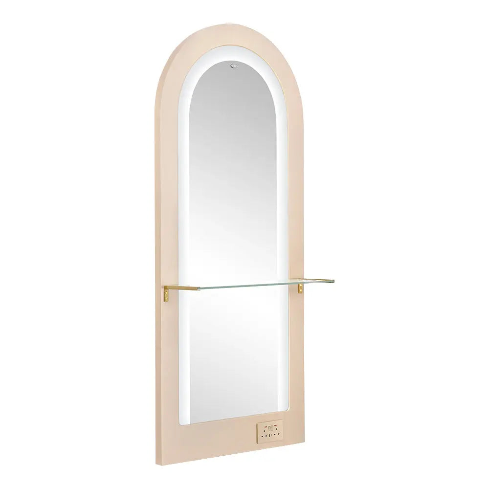 Milan Single Side LED Beauty Salon Station - A Perfect Blend of Style and Functionality DIR Store