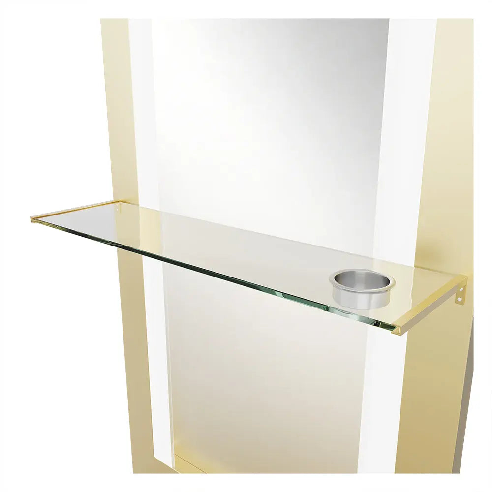 Milan Single Side LED Beauty Salon Station - A Perfect Blend of Style and Functionality - DIR Store