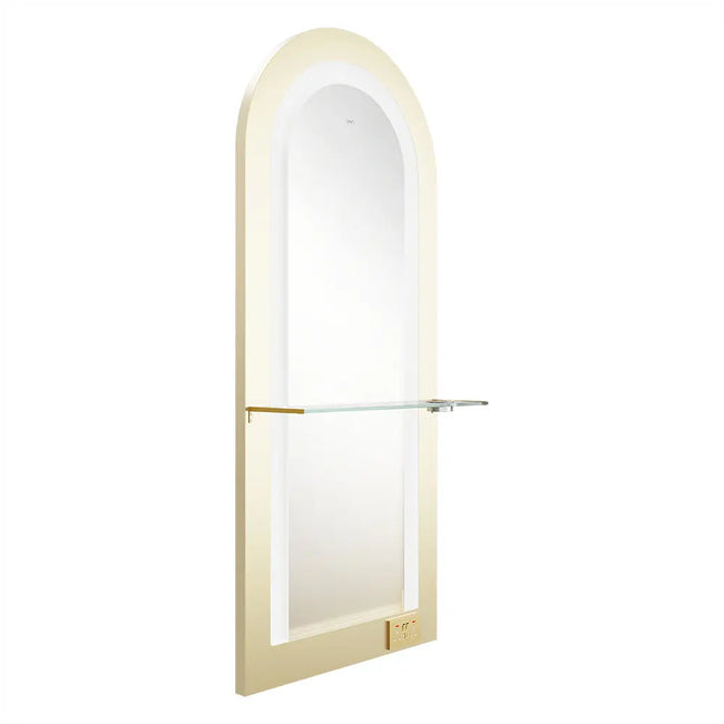 Milan Single Side LED Beauty Salon Station - A Perfect Blend of Style and Functionality - DIR Store