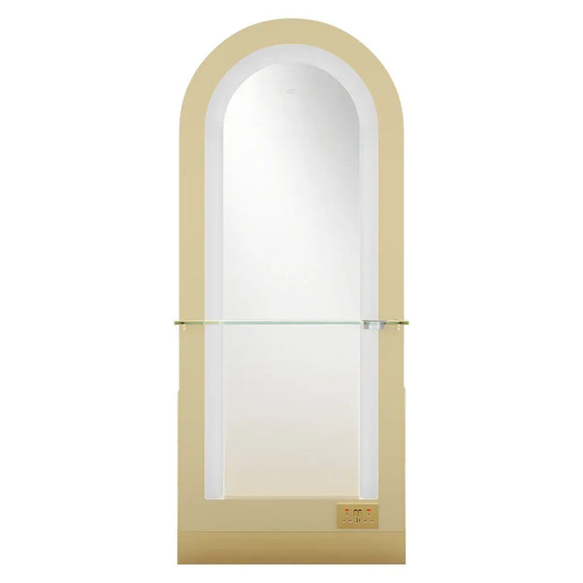 Milan II Single Side LED Beauty Salon Station - A Perfect Blend of Style and Functionality - DIR Store