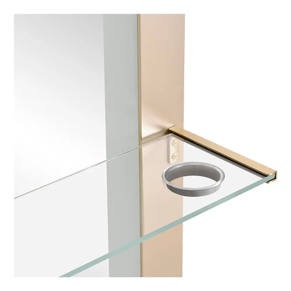 Milan II Single Side LED Beauty Salon Station - A Perfect Blend of Style and Functionality DIR Store