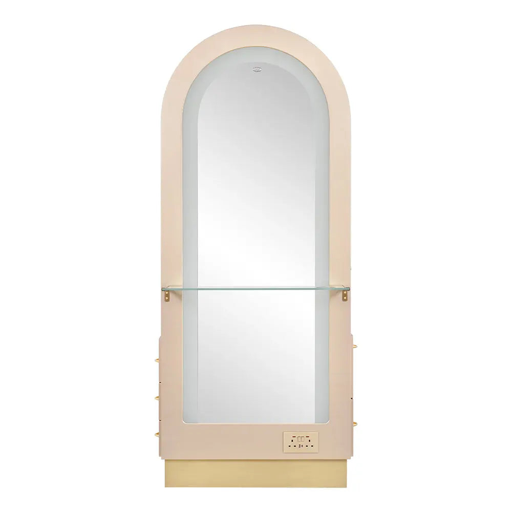 Milan II Single Side LED Beauty Salon Station - A Perfect Blend of Style and Functionality DIR Store