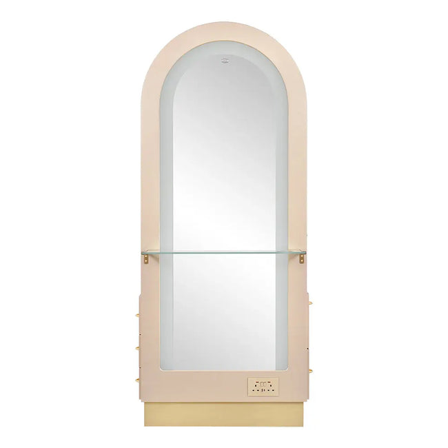 Milan II Single Side LED Beauty Salon Station - A Perfect Blend of Style and Functionality DIR Store