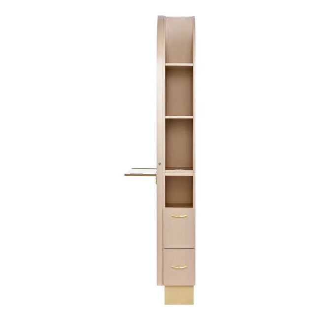 Milan II Single Side LED Beauty Salon Station - A Perfect Blend of Style and Functionality DIR Store