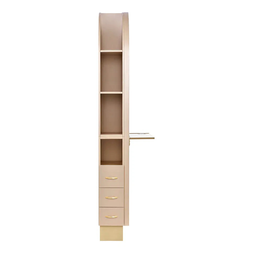 Milan II Single Side LED Beauty Salon Station - A Perfect Blend of Style and Functionality DIR Store
