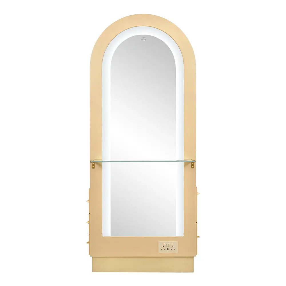 Milan II Single Side LED Beauty Salon Station - A Perfect Blend of Style and Functionality DIR Store
