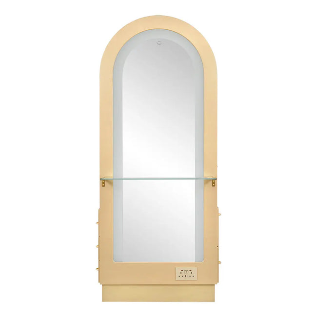 Milan II Single Side LED Beauty Salon Station - A Perfect Blend of Style and Functionality DIR Store