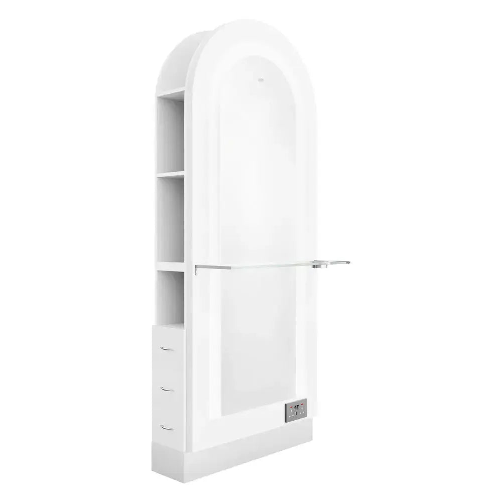 Milan II Single Side LED Beauty Salon Station - A Perfect Blend of Style and Functionality - DIR Store