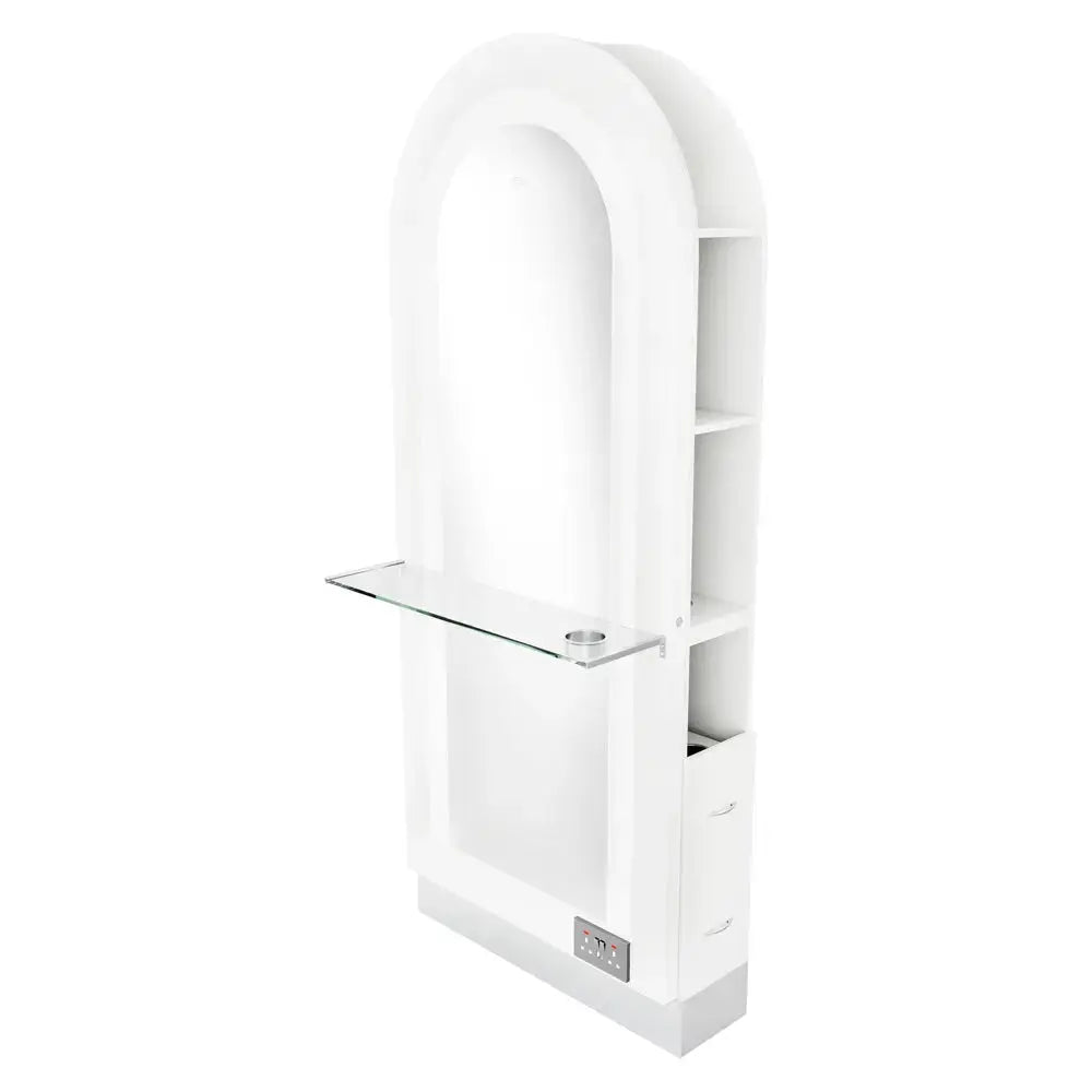 Milan II Single Side LED Beauty Salon Station - A Perfect Blend of Style and Functionality - DIR Store