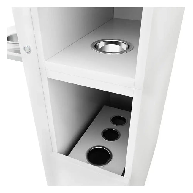 Milan II Single Side LED Beauty Salon Station - A Perfect Blend of Style and Functionality - DIR Store
