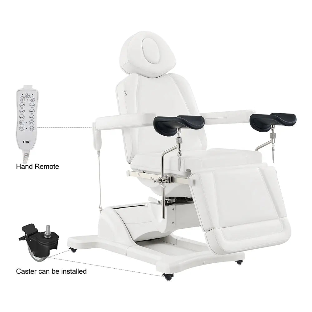 Gynecology Bed Chair with Leg Stirrups Support - Pavo Exam Chair with OB 4-Motors - DIR Store
