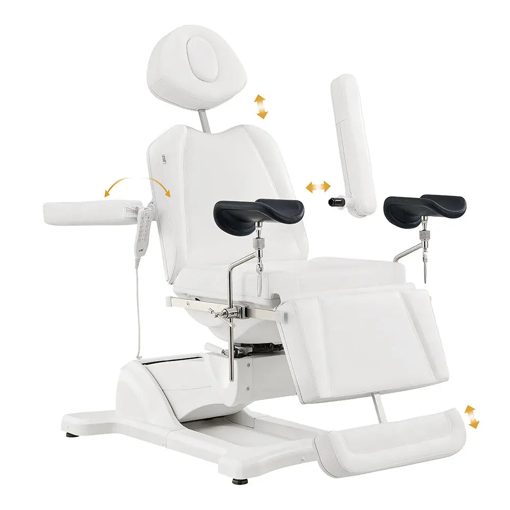 Gynecology Bed Chair with Leg Stirrups Support - Pavo Exam Chair with OB 4-Motors - DIR Store