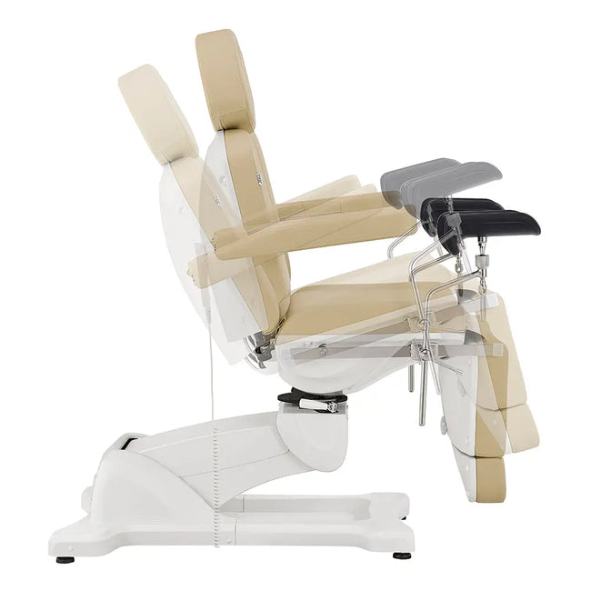 Gynecology Bed Chair with Leg Stirrups Support - Pavo Exam Chair with OB 4-Motors - DIR Store