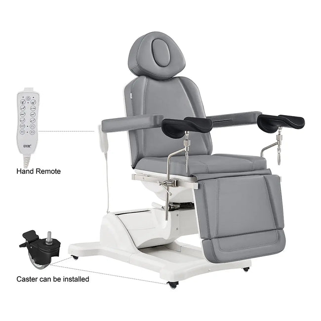 Gynecology Bed Chair with Leg Stirrups Support - Pavo Exam Chair with OB 4-Motors - DIR Store
