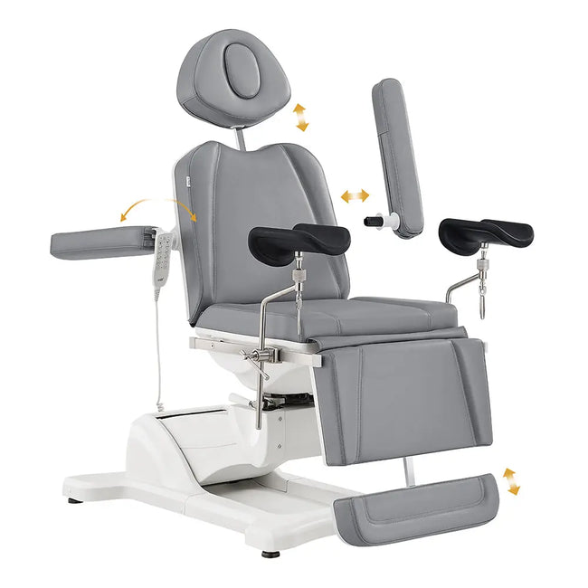 Gynecology Bed Chair with Leg Stirrups Support - Pavo Exam Chair with OB 4-Motors - DIR Store