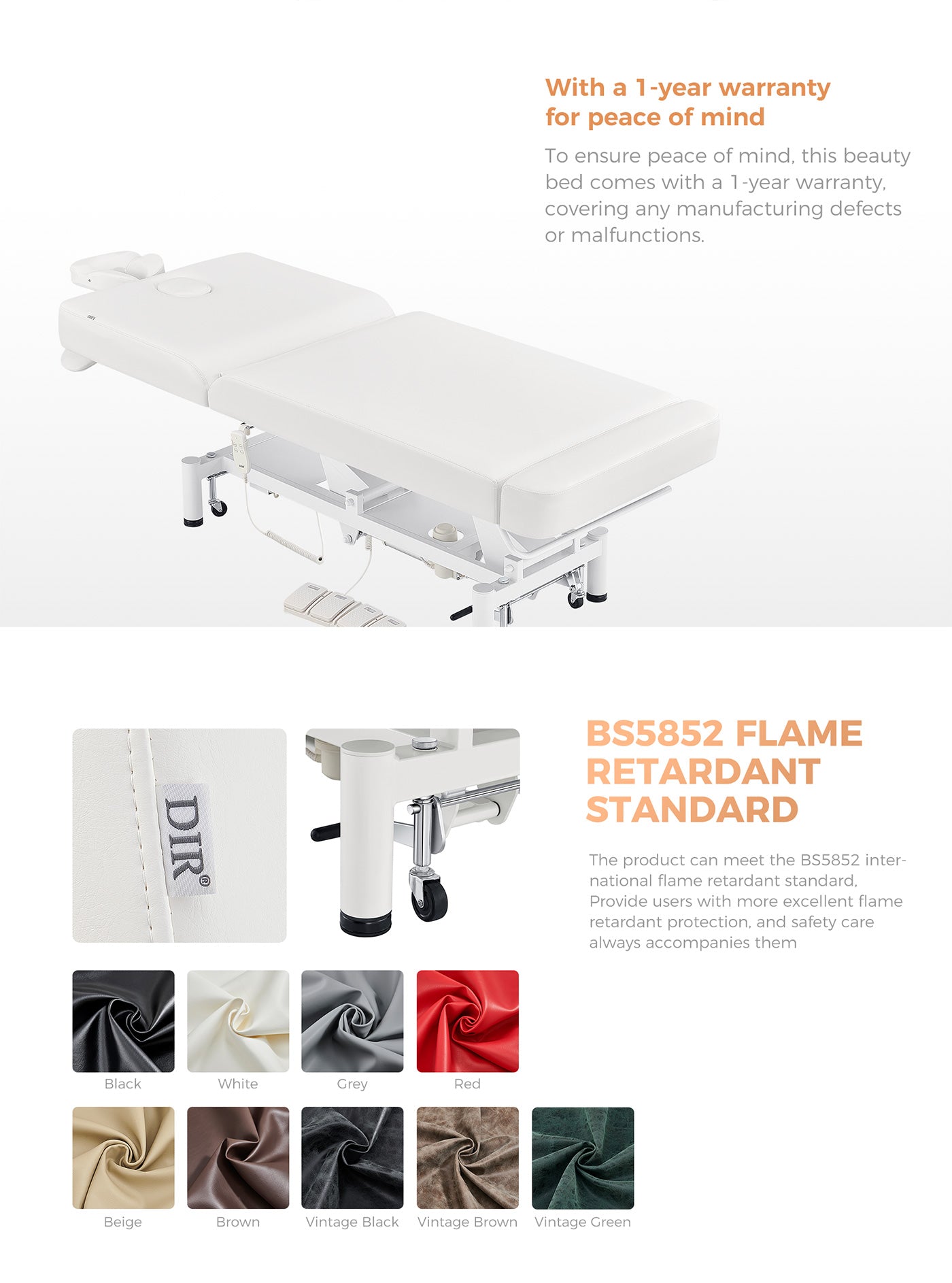 Physiotherapy Physio Treatment Beauty Couch / Beauty Bed / Massage Table - WellRelax spa- detail - DIR Store