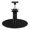 Salon Chair Hydraulic Pump and Round Base Set - Titanium Black