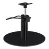 Salon Chair Hydraulic Pump and Round Base Set - Titanium Black