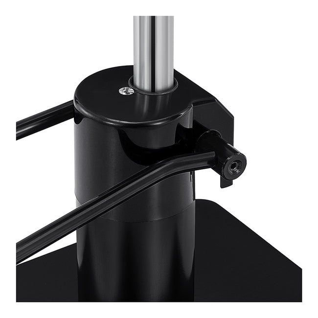 Salon Chair Hydraulic Pump and Round Base Set - Titanium Black