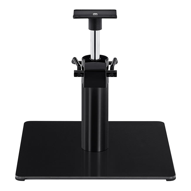 Salon Chair Hydraulic Pump and Square Base Set - Titanium Black
