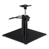 Salon Chair Hydraulic Pump and Square Base Set - Titanium Black