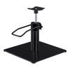 Salon Chair Hydraulic Pump and Square Base Set - Titanium Black