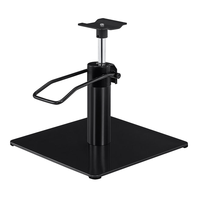 Salon Chair Hydraulic Pump and Square Base Set - Titanium Black