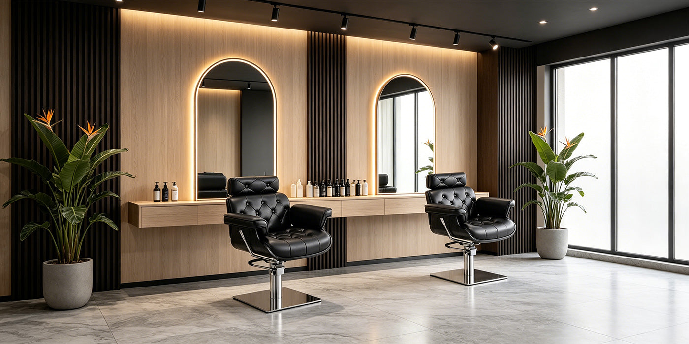 Salon Chair - EMAES Reclining Styling Chair- detail - DIR Store