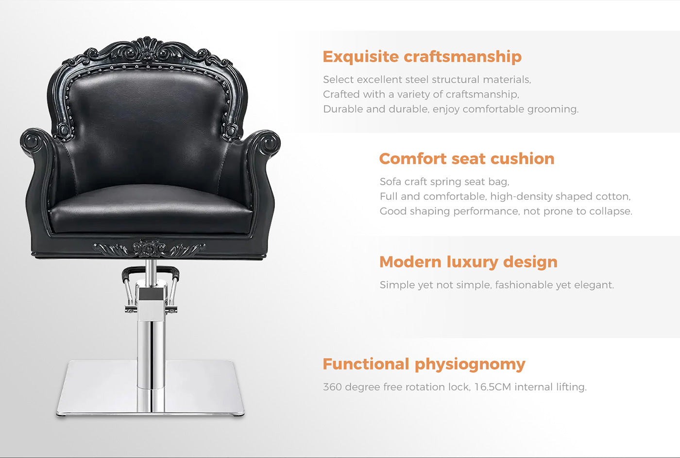 Cadeira de salão - Cadeira de estilo Laurence- detail - DIR Store