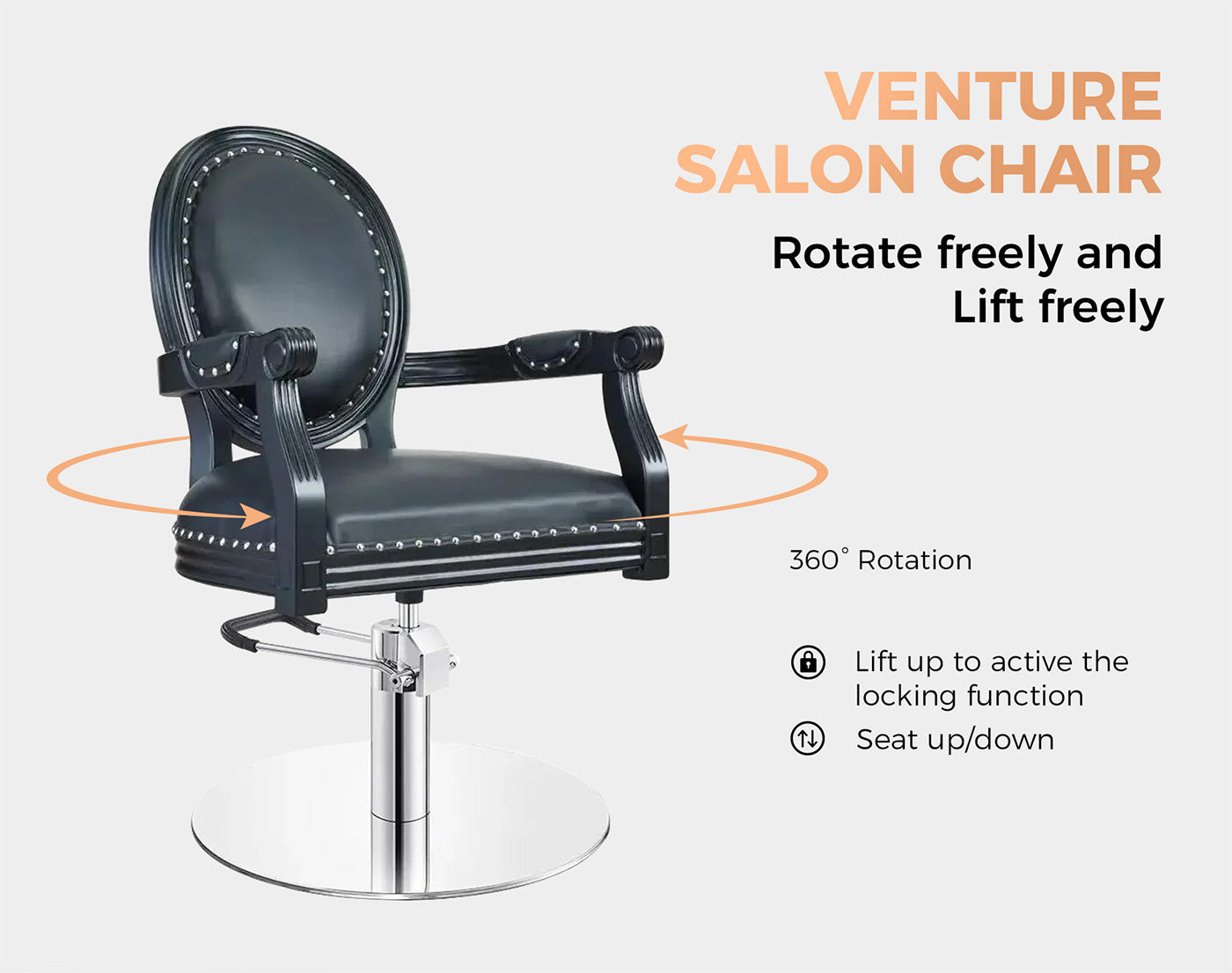 Poltrona da salone - Poltrona da styling Venture- detail - DIR Store